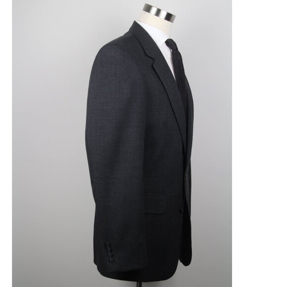 Stafford Mens 2-pc Suit‎ Blazer Jacket 40L Pants Size 30Wx31L Grey Solid E081155 - Picture 7 of 15